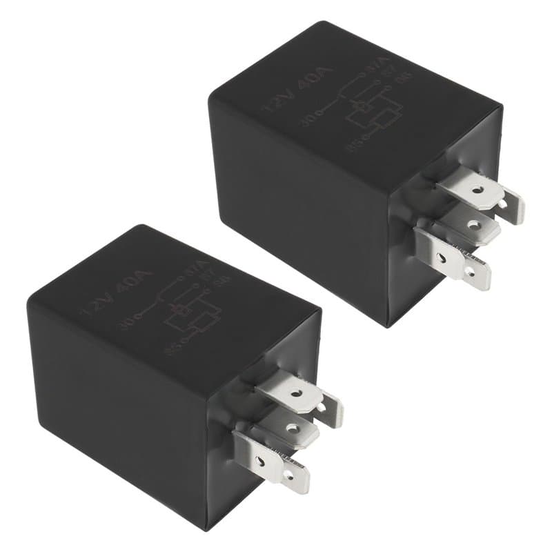 The Lord of the Tools Lot de 2pcs Modules de Relais Temporisés pour Automobile 12V 40A 10S SPDT Relais Interrupteur Bougie de Pr