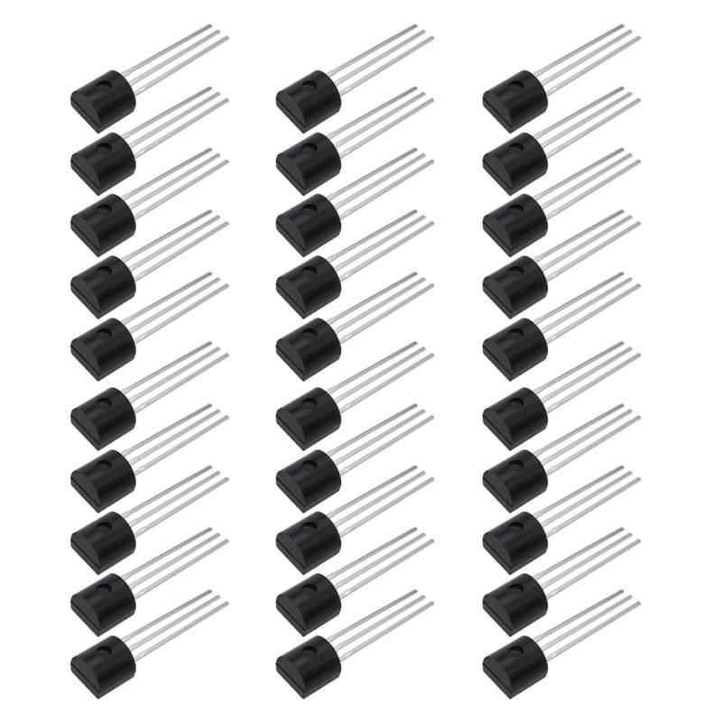The Lord of the Tools 30pcs Transistors Darlington MPSA13 NPN en Plastique TO92 Gain de Courant de Transistor en Silicium pour P