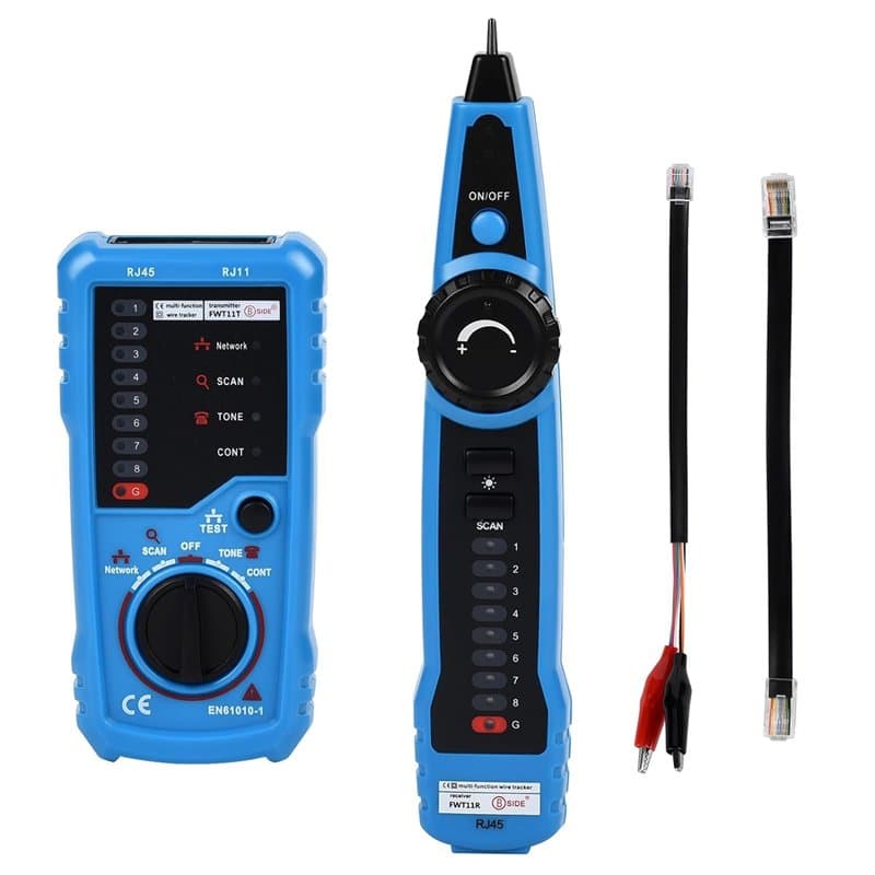 Yangers Testeur de Câbles Réseau, Testeur Ligne Téléphonique Traceur de Cable Electrique Détecteur RJ45 RJ11, Maintenance des Câ