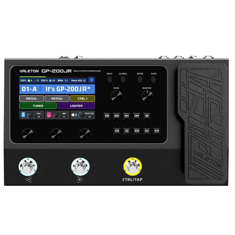 Valeton GP200JR - Processeur multi-effets guitare - version plus petite du GP200, même DSP et mêmes effets