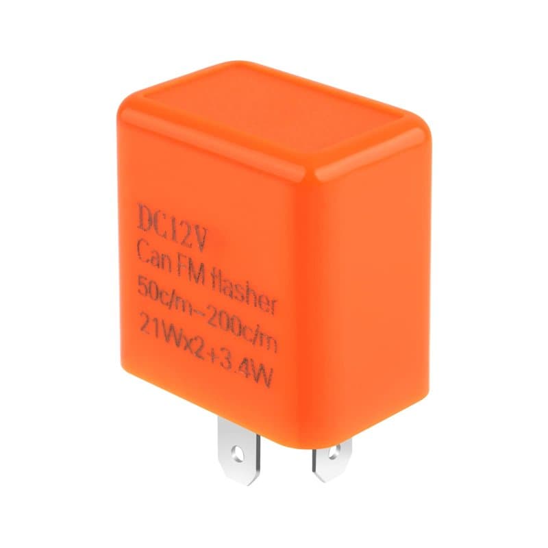 URAQT Automatique Relais 12V 2 Broches SPST, Clignotant réglable électronique, Relais de clignotant Universel pour Voiture/Feux
