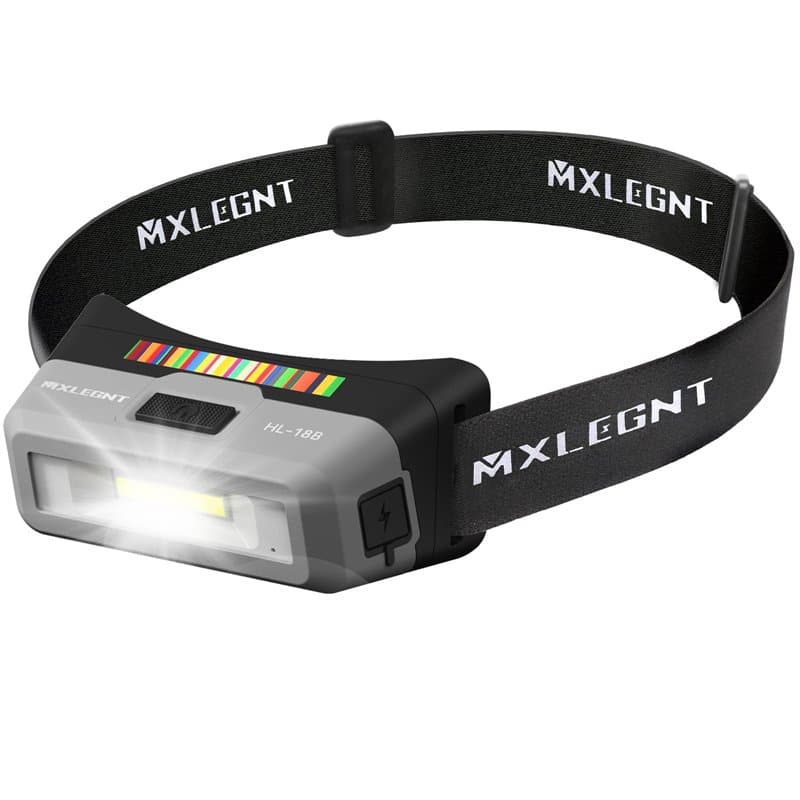 MXLEGNT Lampe Frontale Baladeuse de Travail LED: Pro Detailing Auto Lampe, Torche Frontale Puissante Inspection COB avec Magnéti