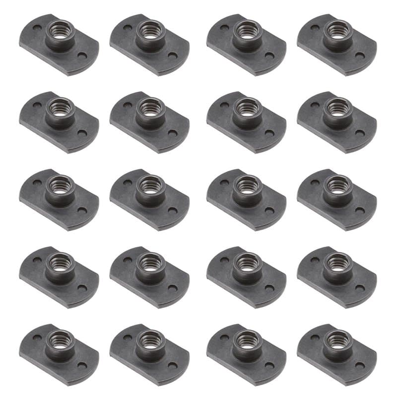 Be In Your Mind Lot de 20 écrous de soudage M6 à base de Tab UNC en acier carbone pour machine à coudre en forme de T 2 projecti