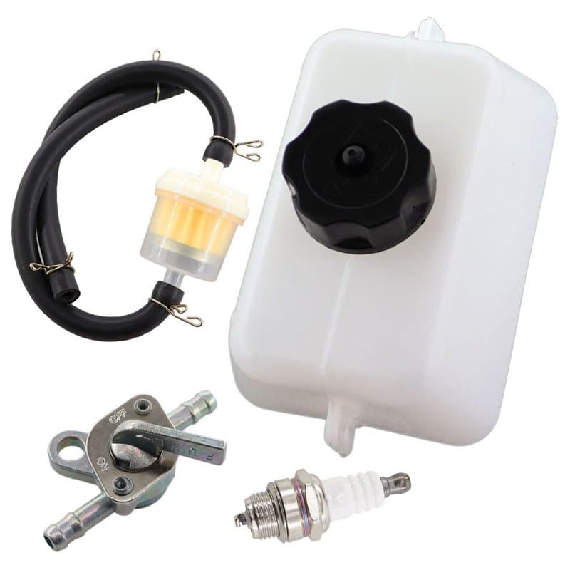 MCHNIC Réservoir de carburant/ gaz, avec robinet à essence, filtre à essence, tuyau d'essence, pour mini motos 2 temps pocket/di