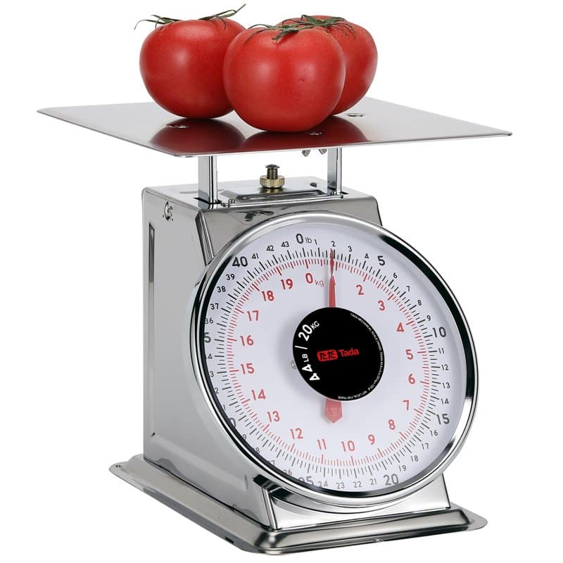 Tada Balance de cuisine mécanique en acier inoxydable de 20 kg