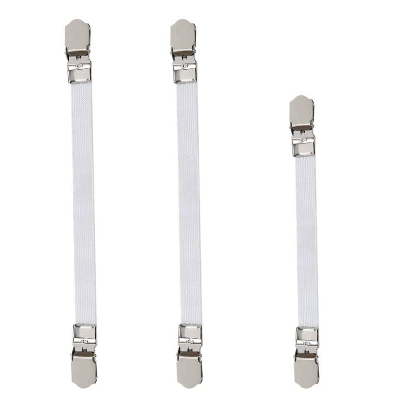 Create idea 3pcs Clips pour Housse de Planche à Repasser Attaches Élastiques pour Housse de Repassage Sangles Réglables Pince d'