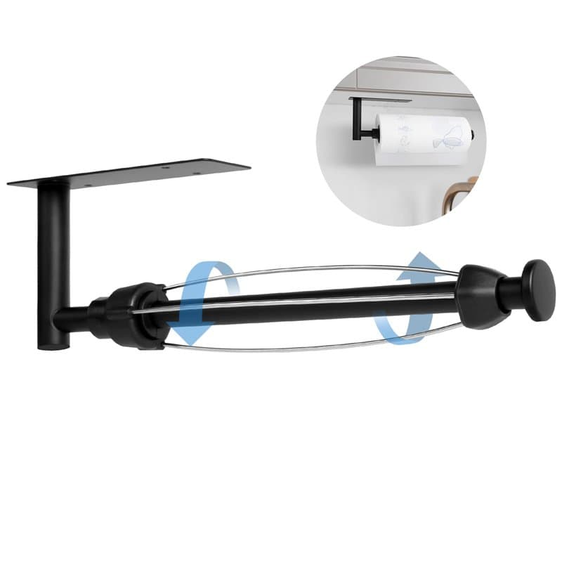 AiQInu Porte Sopalin, Support de Papier Porte-Rouleau à Une Main avec Effet d'amortissement, pour Cuisine, Salle de Bain, Placar
