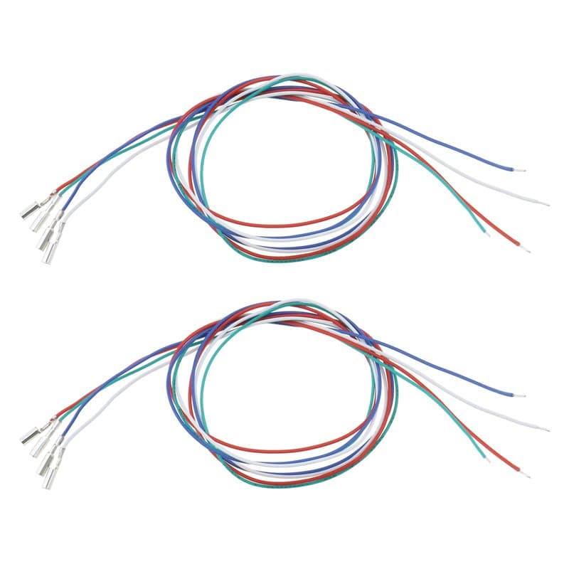 Lot de 2 jeux (8 pièces) de câbles phono pour tourne-disque Phono Headshell Accessoires de rechange 35 mm