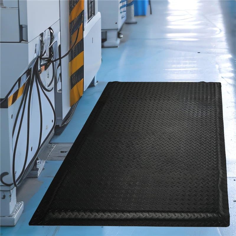 Tapis anti-fatigue pour postes de travail debout, tapis de travail ergonomique anti-fatigue, 92 x 152 cm, tapis de bureau debout