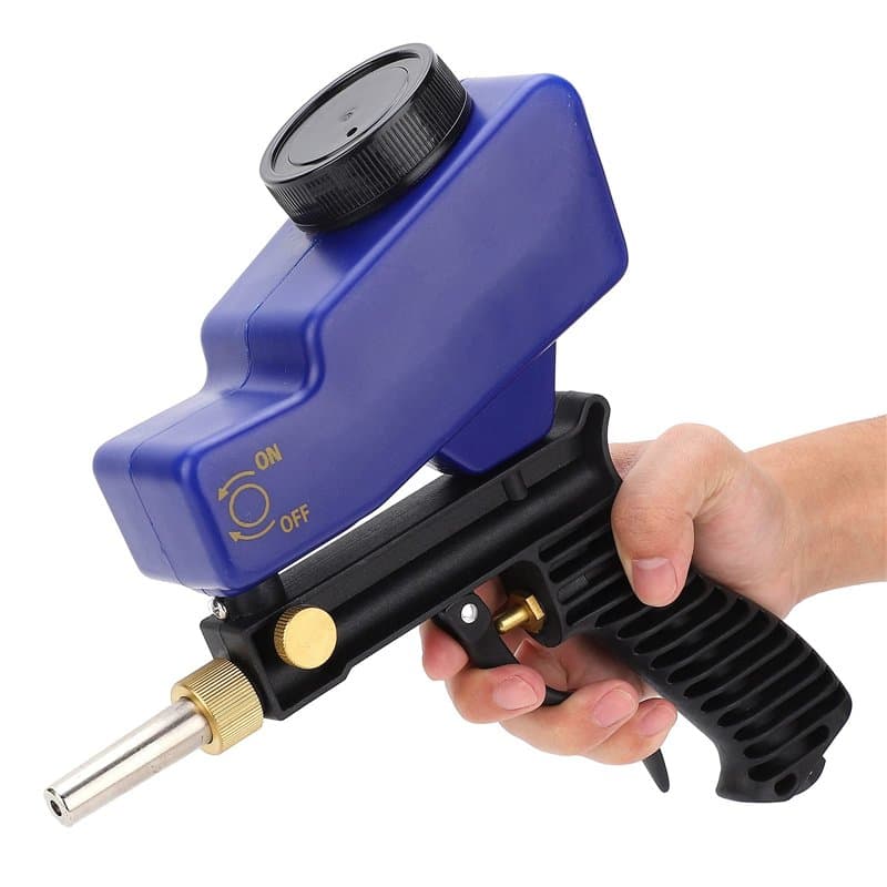 Kit de Pistolet de Sablage, Pistolet de Sablage à Alimentation par Gravité, Machine Portative de Sablage à Air Comprimé, Outil d