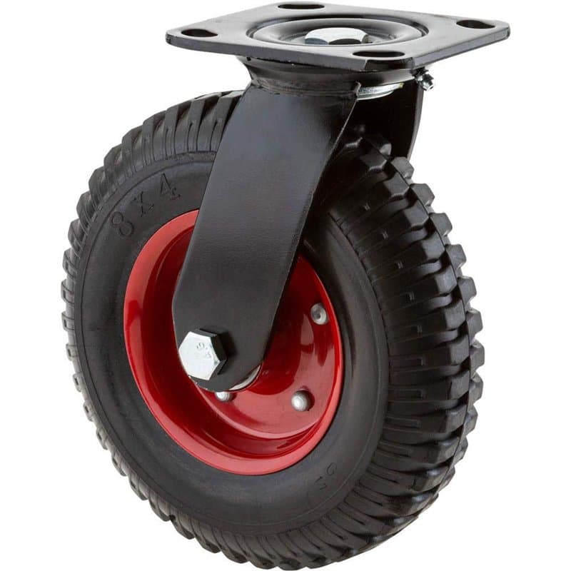 Steelex D2578 fixe Heavy Duty industriel de roue, 6–1/10,2 cm, noir, D2581