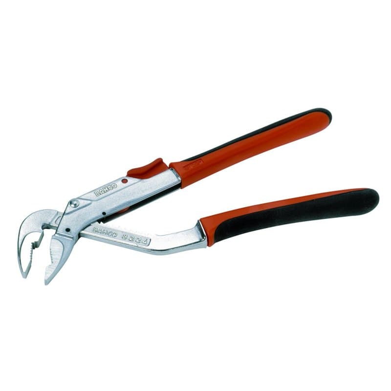 Bahco 8224CIP - Pince Multiprise 8224 Chromee, Argent/Orange