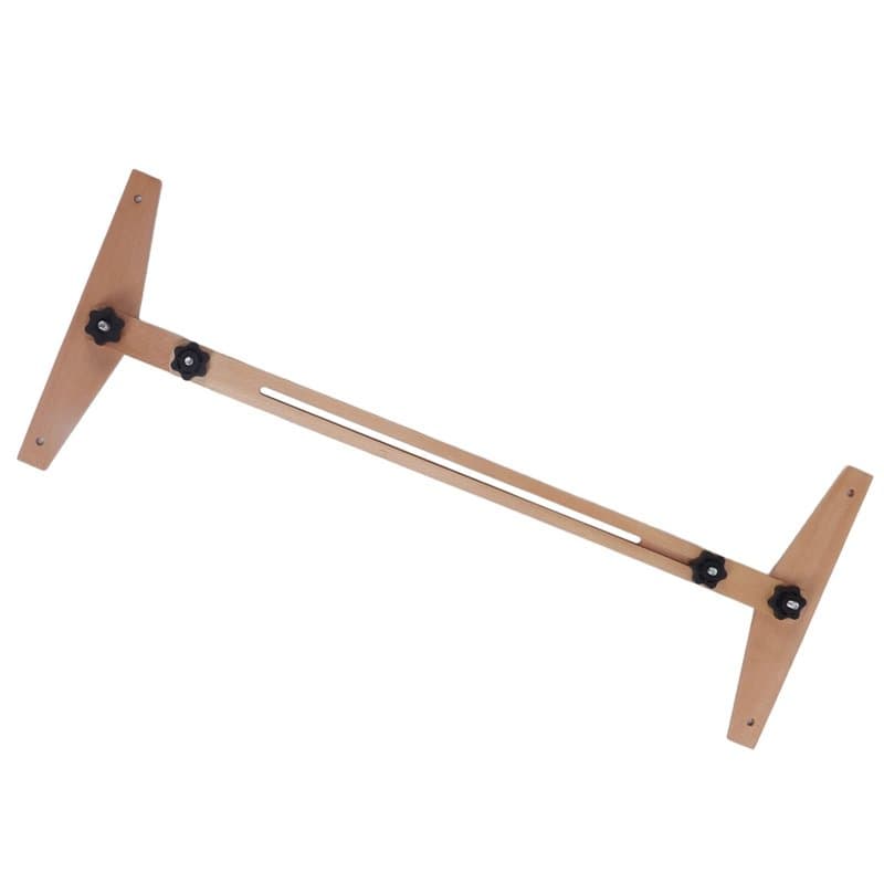 Shanrya Règle de mesure d'escalier à longueur réglable pour marches, bois, échelle de 0 à 270 degrés, 76,2 à 124,9 cm