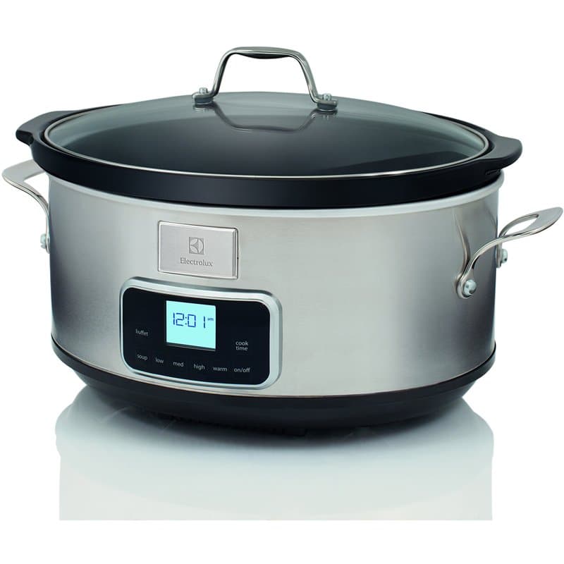Electrolux MIJOTEUSE ESC7400 - Mijoteuse en acier inoxydable avec 6 programmes prédéfinis, 235 W, 6,6 lt