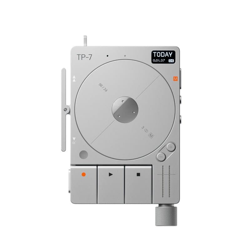 Teenage engineering TP–7 : enregistreur audio portable avec interface audio USB-C, Bluetooth à basse consommation, microphone in
