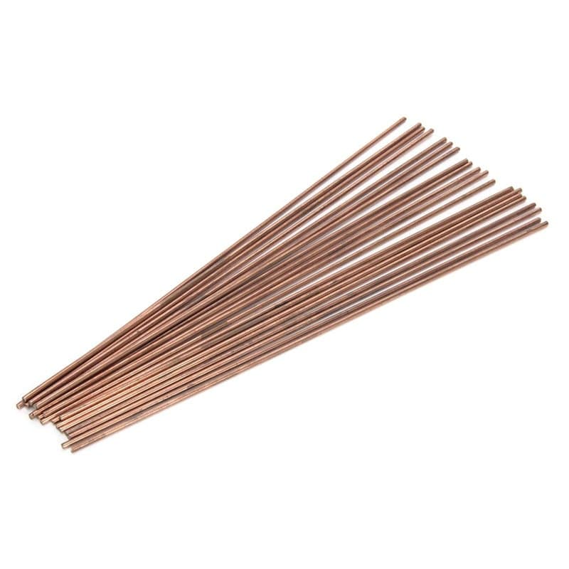 Pwshymi 20 Pièces 25cm Brasure Cuivre Phosphore, Tige de Soudeur Ronde Fils de Soudeuses pour Domaine Industriel