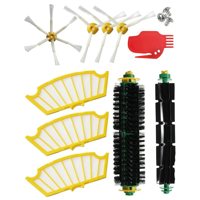 MIRTUX Kit de pièces de rechange pour Roomba série 500 - Compatible avec Roomba 510 530 535 545 550 555 560 570 575 580 585 595.