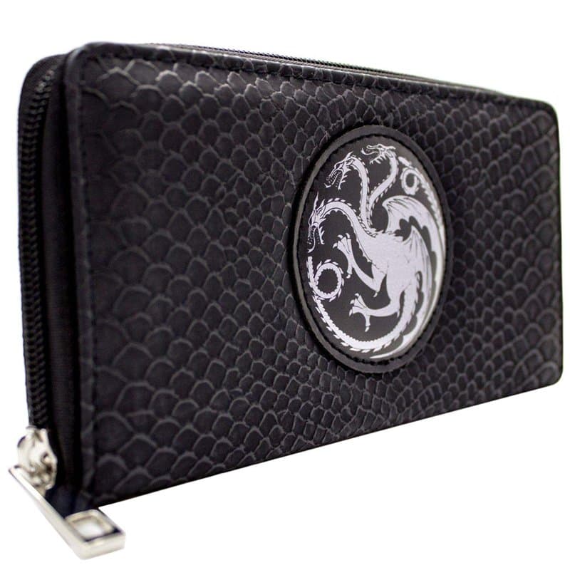 Game of Thrones Feu et Sang Porte-Monnaie/Portefeuille Pochette Poche à Monnaie & Porte-Cartes, Noir