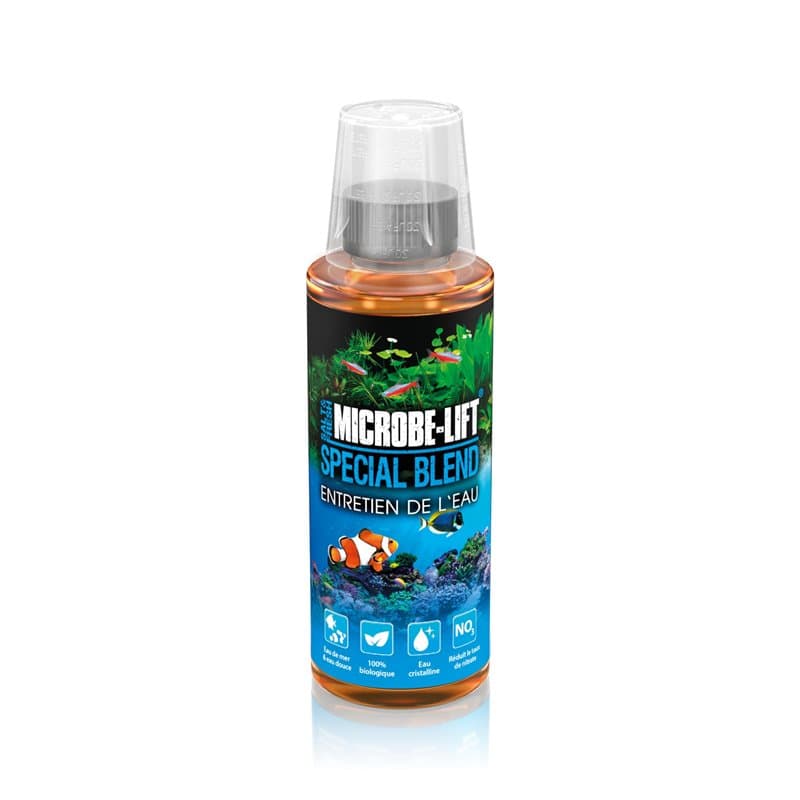 MICROBE-LIFT Special Blend– Bactéries hautement Actives, pour Un Aquarium Proche de la Nature, favorise la dégradation des impur