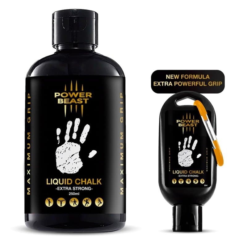 POWER BEAST Magnesie Liquide, Liquid Chalk, pour la Gymnastique, Escalade, Haltérophilie, Escalade, Cross Training, Pole Dance e