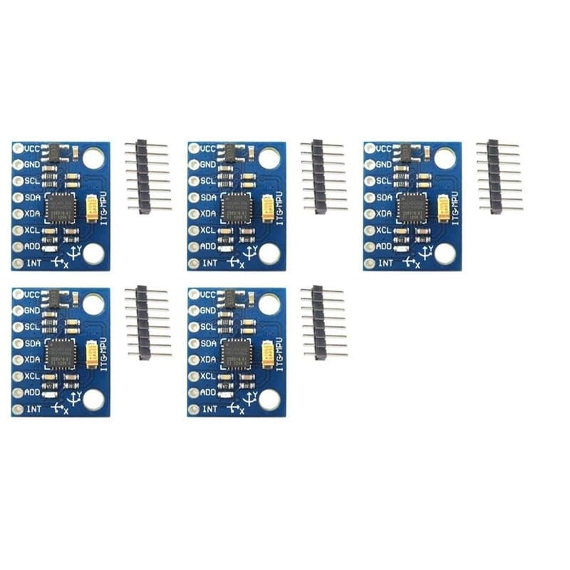 TECNOULAB 5 pièces Module de capteur gyroscopique analogique à 3 Axes GY-521 MPU-6050 mpu6050, Module accéléromètre