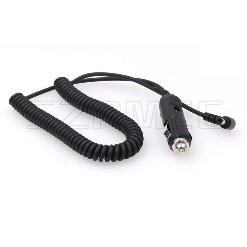 SZRMCC 12V- 24V DC 5.5 x 2.5mm Voiture Allume-Cigare Adaptateur d'alimentation câble de Chargeur pour Lecteur DVD Portable, Voit