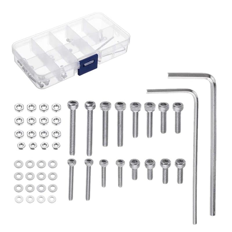 LEXIANG 50 pièces/Ensemble M2.5 Kit de Montage de Cartouche de tête de Platine Vinyle Universel boulons en Acier Inoxydable vis