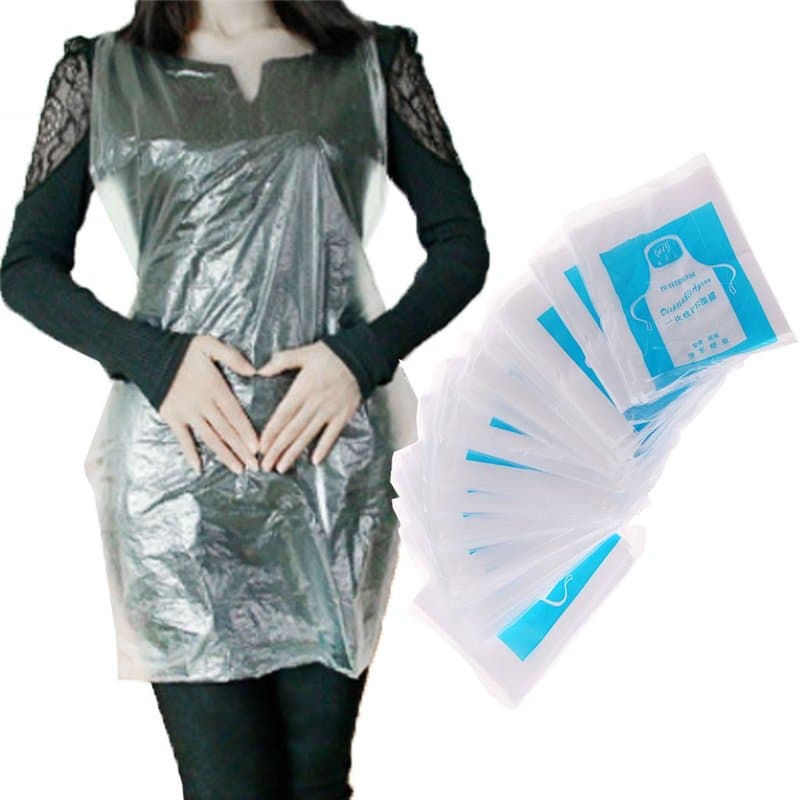 RK-HYTQWR 25 pièces Tablier jetable Multifonctionnel Peinture de Cuisson étanche pour Hommes Femmes, Tablier étanche en Plastiqu
