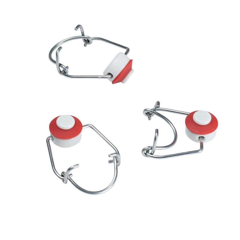 Takestop® Lot de 8 bouchons mécaniques avec joint pour bouteilles en verre