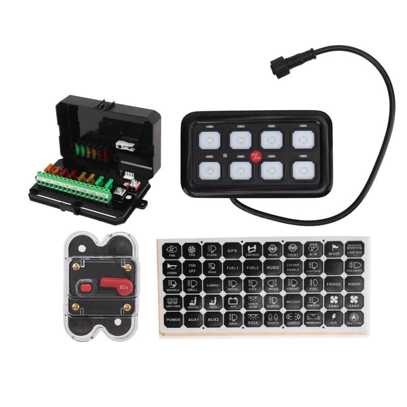 Boîtier de commande de circuit électronique de voiture, réglage automatique de la luminosité du panneau de commande tactile de v