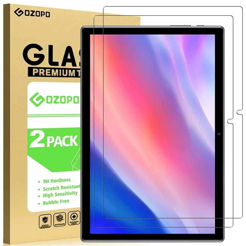 GOZOPO Protecteur d'écran pour Teclast P20HD/Teclast M40 10,1 pouce, Film de Verre Trempé pour Teclast P20HD 10.1"/ Teclast P20S