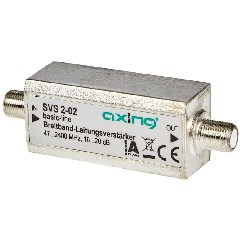 Axing SVS 2-02 amplificateur linéaire de signal satellite et TNT (20 dB, 47-2400 MHz)