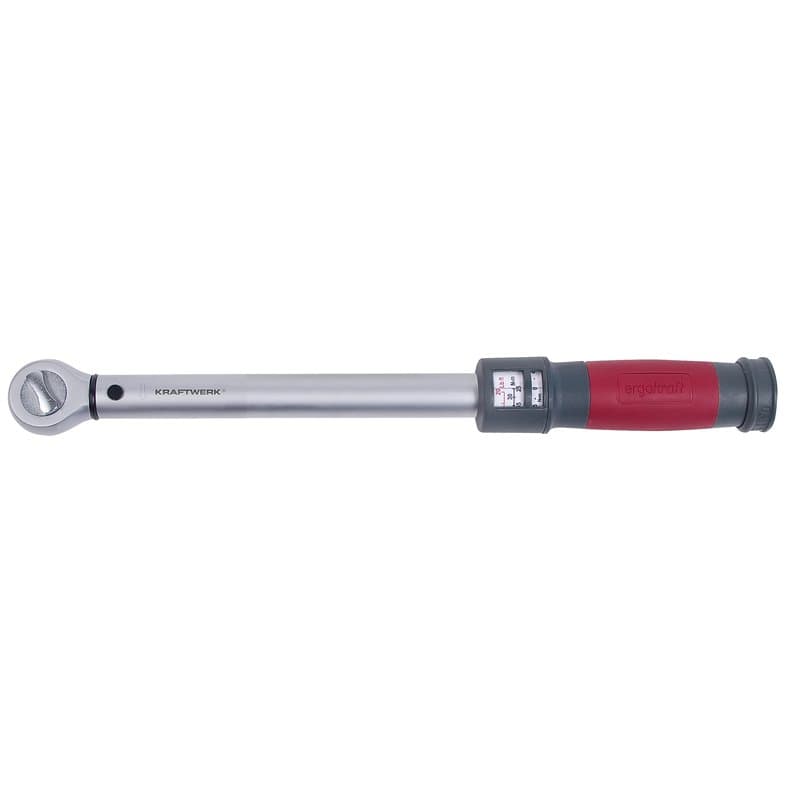 Kraftwerk 3233 Click Clé dynamométrique 3/8" 10 60 Nm Noir, Rouge, Acier inoxydable