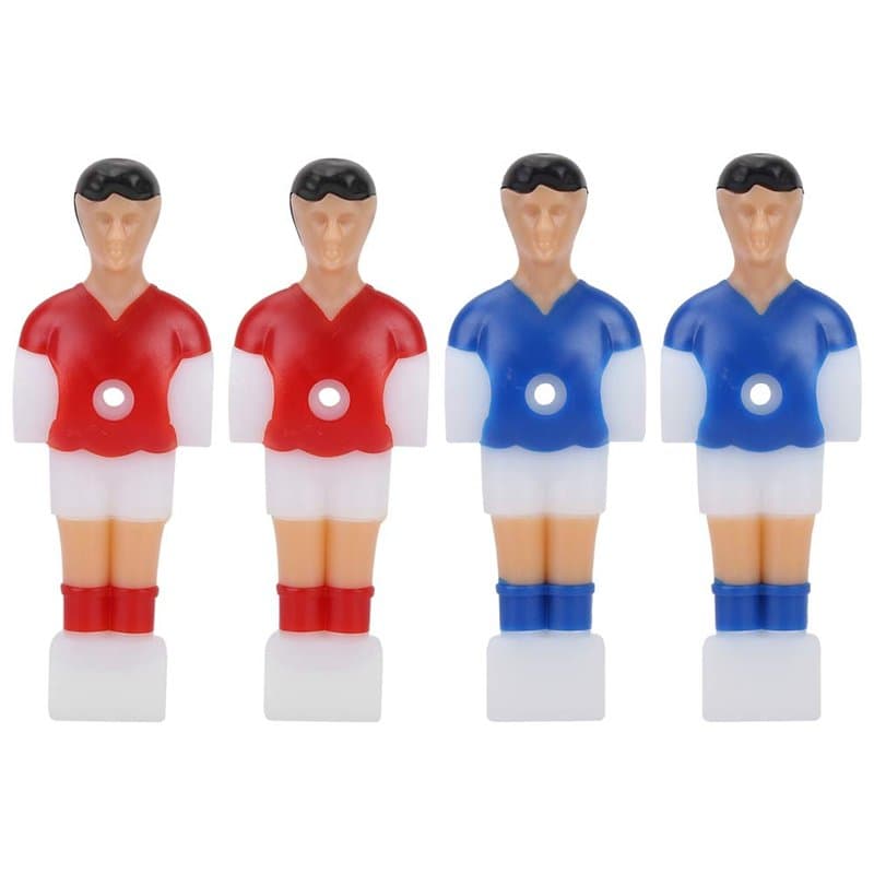 Joueur de Baby Foot, MAGT 4Pcs Rod Foosball Joueur de Football De Table Guy Man Jeux De Football Player Set Mini Doll Machine De