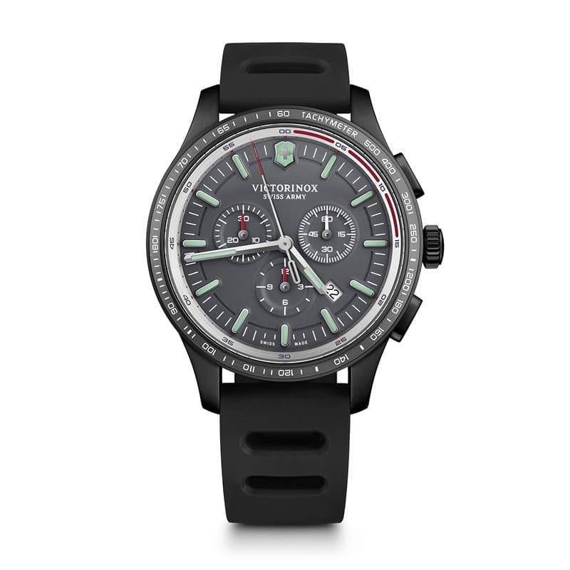 Victorinox pour Homme. Chronographe Automatique Montre avec Bracelet en Cuir 241818