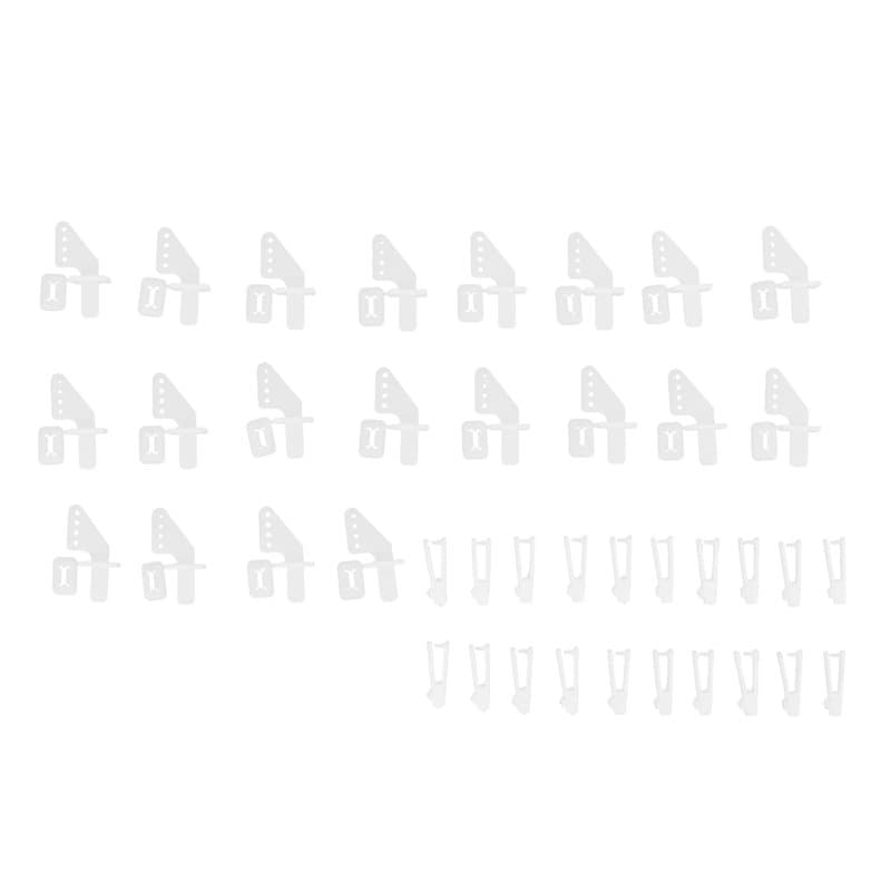 Kit de klaxon de commande, angle de gouvernail KT à 4 trous avec axes de chape de 1 mm pour avion RC