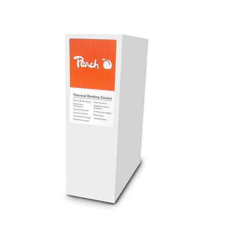 Peach Thermo-relieuse Couverture, Blanc, pour 120 Feuilles (A4, 80gsm), 80 pièces - PBT406-08