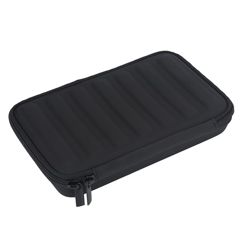 étui pour Harmonica, étui de Transport étuis de Rangement et Pochettes pour 7 Harmonicas en Cuir PU Noir Harmonica à Fermeture é