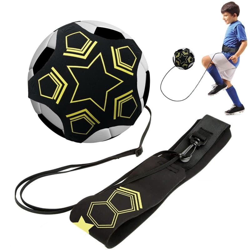 Entraîneur Solo de Football et Volleyball - Ceinture Réglable pour Entraînement, Rugby Trainer, Convient aux Balles Taille 3, 4,