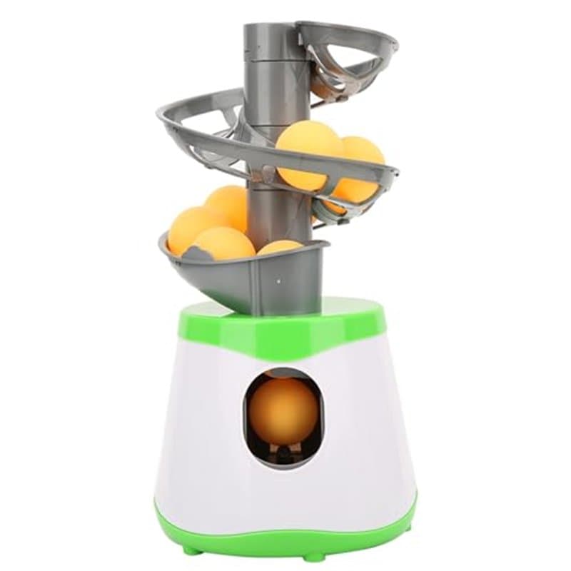 SOMK Robot D'entraînement de Tennis de Table, Lanceur de Balles de Ping Pong Automatique Abs Portable avec 10 Balles de Tennis d