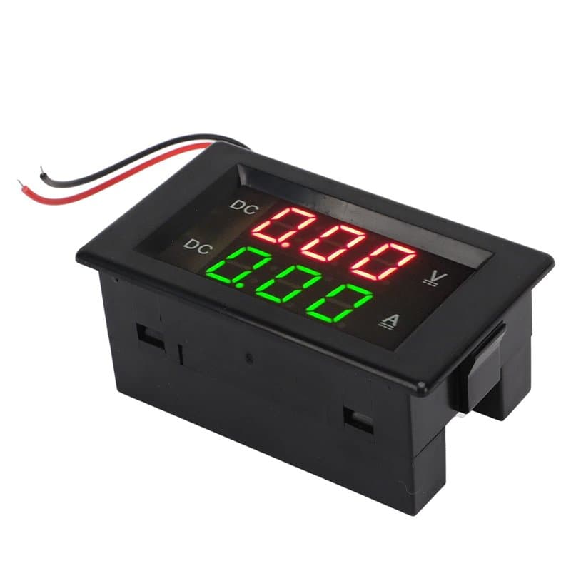 Ampèremètre de Courant de Tension CC, Voltmètre Numérique DC 600V 100A Ampèremètre Anti-interférence Même écran pour Moniteur de