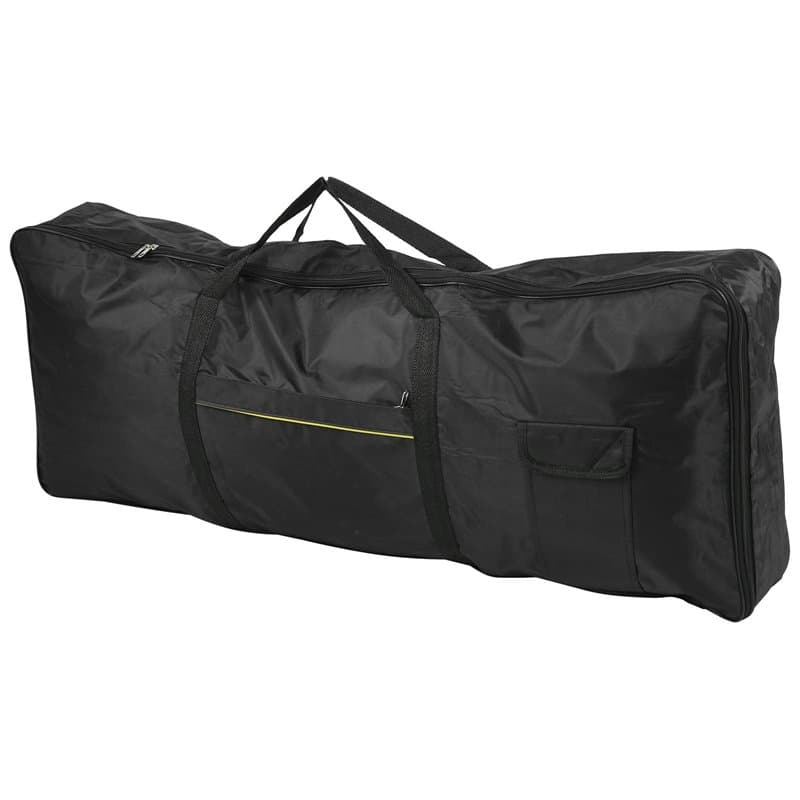 étui pour Clavier à 61 Touches, Noir Tissu Oxford Housse pour Piano électronique Avec Poignée de Traction Pratique, pour Clavier