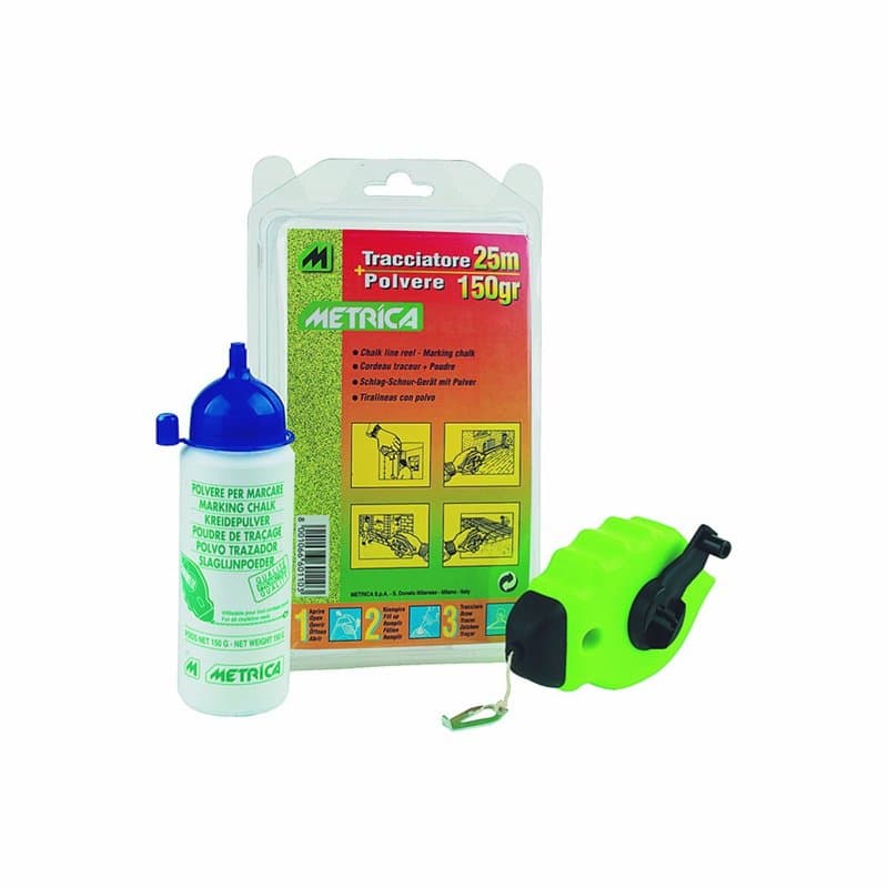 Metrica 60110 Traceur en Abs + Flacon poudre sous blister 150 g Bleu