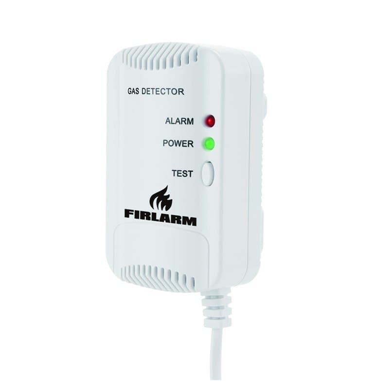 Firlarm - Détecteur de gaz LPG Méthane Propane Butane City Alarme de gaz Naturel pour la Maison