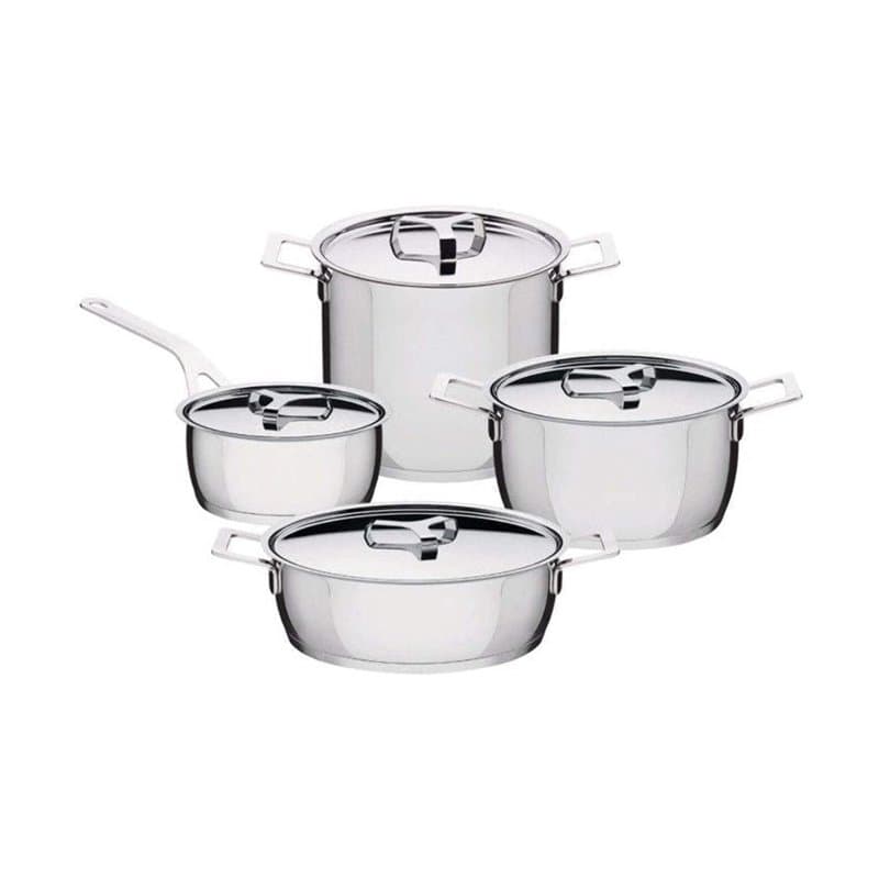 Alessi Ajm100s9 Pots&pans Marmite (Ajm100/20), Faitout (Ajm101/16), Faitout (Ajm101/20), Faitout (Ajm101/24), Casserole à Long M