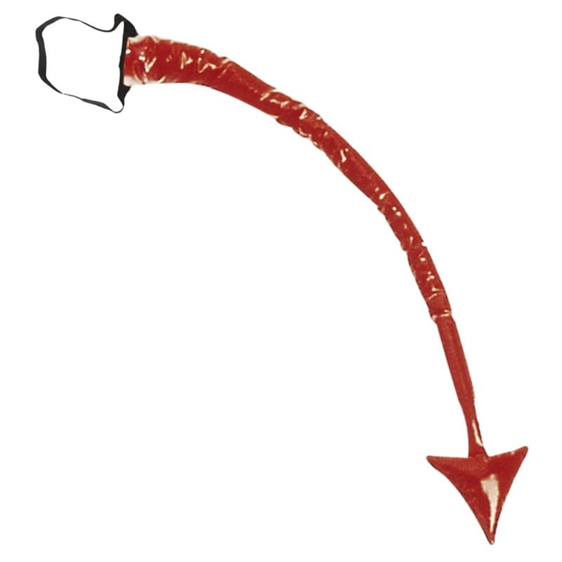 W WIDMANN MILANO Party Fashion- Queue de Diable en Vinyle, Femme, Uni, 8122T, Rouge, Taglia Unica