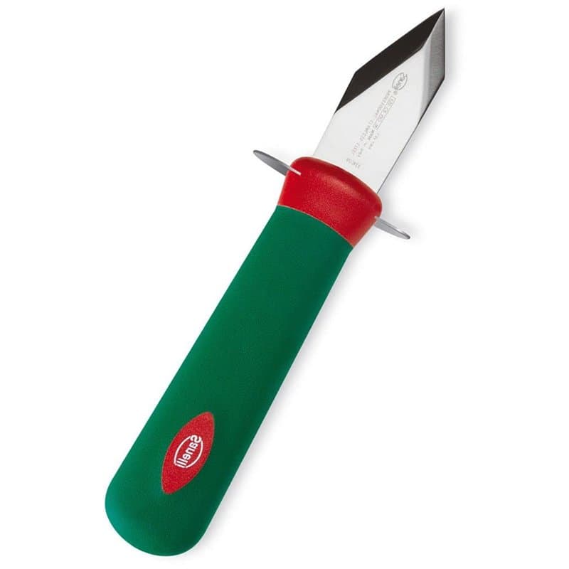 Sanelli Premana Couteau Ouvre Huitres, Acier INOX, Vert, 9 cm
