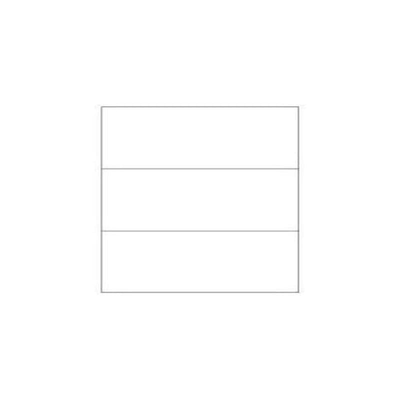MEGASTAR Étiquettes auto-adhésives blanches 210 x 99 mm, adhésif permanent, 3 étiquettes par feuille, 100 feuilles par paquet, l