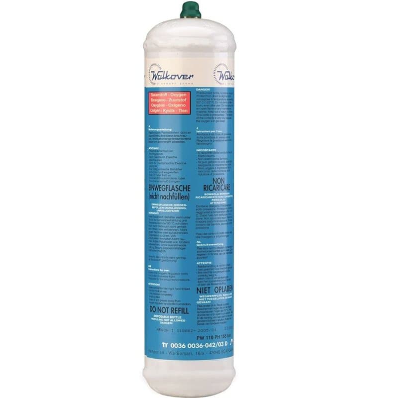 Kemper Bouteille oxygène 110 Bar Connection M 10 Jetable pour Chalumeaux bigaz