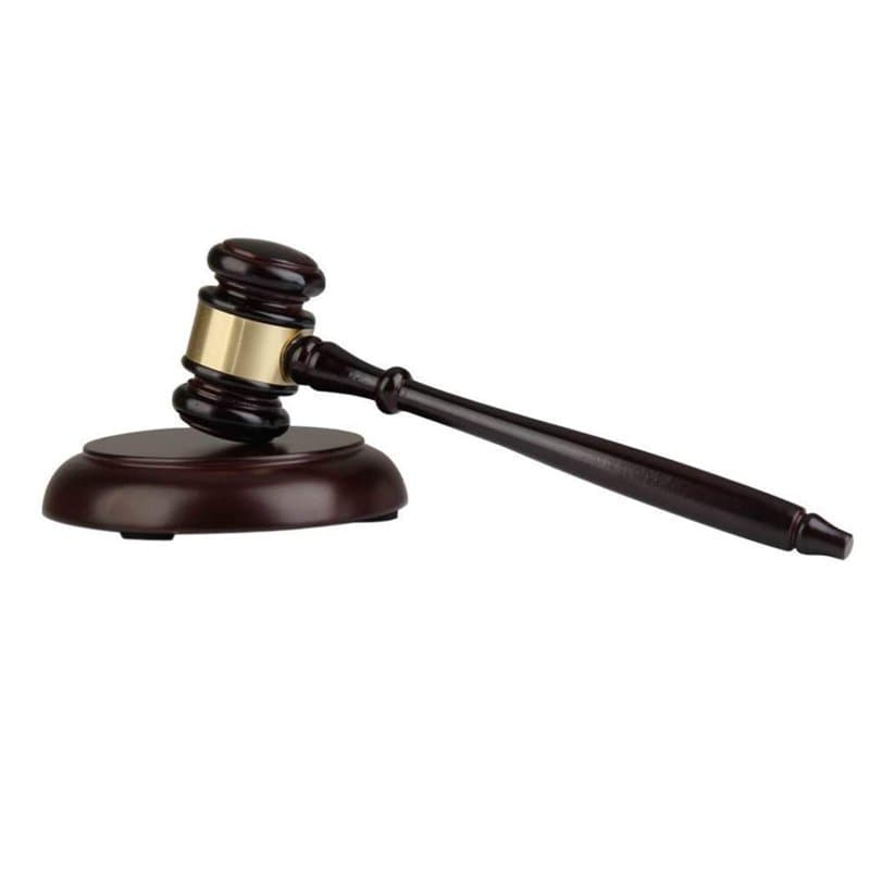 Sourcemall – Marteau et bloc en bois pour juge, avocat et vente aux enchères
